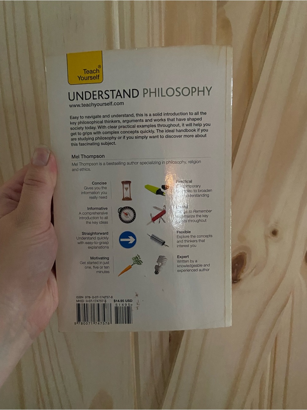 Teach Yourself Understand Philosophy Paperback - White with Yellow Accent